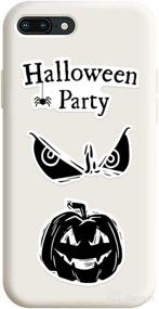 img 1 attached to 🎃 Spooky 50pcs Halloween Stickers Pack: Black &amp; White Horror Decor Stickers - Perfect for Gift Bags and Halloween Gifts