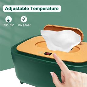 img 1 attached to 👶 Baby Wipe Warmer and Wet Wipes Dispenser, Diaper Container - Green: Essential Baby Registry Must-Have for Newborn Boys and Girls, Perfect Pregnancy Gift