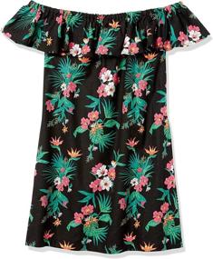 img 1 attached to 🌺 28 Palms Off-Shoulder Tropical Hawaiian Print Women's Apparel