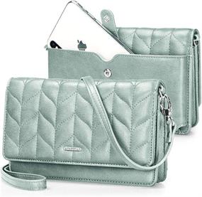img 4 attached to Stylish Nuoku Women's Handbags & Wallets: Crossbody Wristlet Wallets Collection