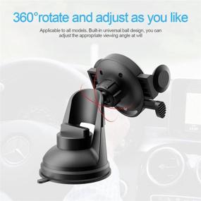 img 2 attached to 360°Adjustable Dashboard Windshield Compatible Universal Car Electronics & Accessories