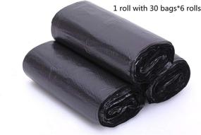 img 3 attached to 🗑️ 180 Count Black Small Trash Bags 1.2-1.6 Gallon - Ideal for Bathroom Wastebasket