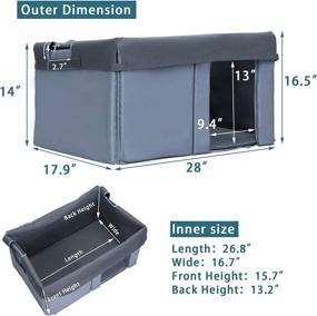 img 3 attached to Petsfit Insulated Cabin Kennel Kit for Wooden Dog Houses - Ideal Pet Shelter Solution