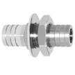 stainless steel bulkhead fitting with 1/2" hose barb for easy plumbing installations logo