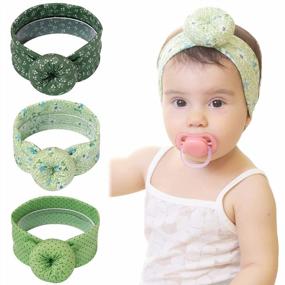 img 4 attached to Newborn Baby Girl Essentials: Pack Of 3 Headbands Hair Accessories For Better SEO