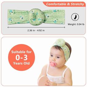 img 3 attached to Newborn Baby Girl Essentials: Pack Of 3 Headbands Hair Accessories For Better SEO