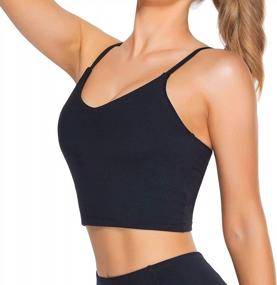img 3 attached to Stay Comfortable And Fashionable With Lemedy Women'S Padded Sports Bra And Crop Top