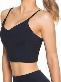 img 1 attached to Stay Comfortable And Fashionable With Lemedy Women'S Padded Sports Bra And Crop Top