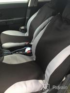 img 1 attached to Elantrip Waterproof Rear Bench Car Seat Cover: Enhanced Protection with EVA Material | Fits Car, SUV, Truck | Black 3 PCS | Quick Install review by Justin Bishop