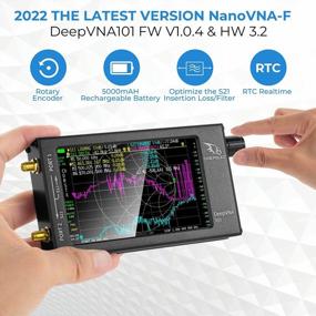 img 3 attached to AURSINC NanoVNA-F FW V1.0.4: 10KHz-1.5GHz Vector Network Analyzer With 4.3'' Antenna Analyzer For S Parameters, VSWR, Phase Delay & Smith Chart + Realtime RTC.
