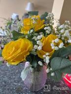 img 1 attached to 10 Pcs Yellow Artificial Roses - Perfect For Home Garden Party Floral Decorations! review by Brian Batiste