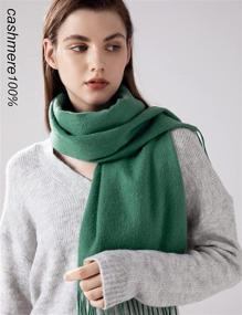 img 1 attached to 🧣 Jushkune Cashmere Solid Wintry Women's Scarves & Wraps – Timeless Fashion Accessories