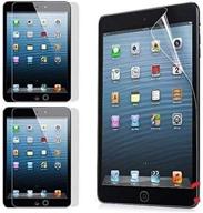 premium etech crystal clear screen protector film for ipad mini with retina display - 3-pack logo