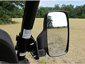 img 1 attached to Seizmik Side View Mirror (pair) - 1.75 inch Clamp: Enhanced Visibility and Easy Installation