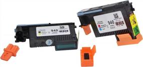 img 1 attached to 🖨️ VineonTec 2 Pack HP 940XL 940 C4900A C4901A Printhead Compatible: Perfect for HP Officejet Pro 8000 8500A Printer Series