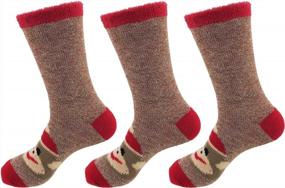 img 2 attached to Ultra-Soft And Cozy Double-Layered BambooMN Women'S Winter Socks For Indoor And Outdoor Use