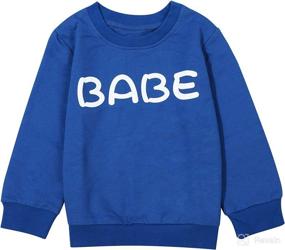 img 4 attached to Toddler Pullover Sweatshirt Sweater Clothes Apparel & Accessories Baby Girls : Clothing