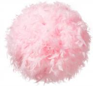 🎀 waneway pink feather lamp shade: perfect ceiling pendant, table, or floor lamp decoration – 11.8 inches diameter for living room, bedroom, wedding, or party ambiance logo