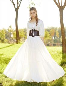 img 3 attached to Step Into History With BEAUTELICATE'S 100% Cotton Victorian Skirt - Long, Renaissance-Inspired, And Perfect For Medieval Or Civil War Reenactments