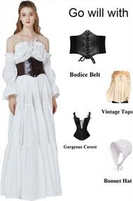img 1 attached to Step Into History With BEAUTELICATE'S 100% Cotton Victorian Skirt - Long, Renaissance-Inspired, And Perfect For Medieval Or Civil War Reenactments