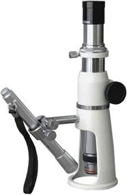 img 4 attached to AmScope H2510 Handheld Stand Measuring Microscope: 20x/50x/100x Magnification, 17mm Field of View, Includes Pen Light - Reliable Precision for Microscopic Analysis