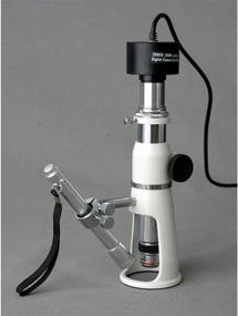 img 1 attached to AmScope H2510 Handheld Stand Measuring Microscope: 20x/50x/100x Magnification, 17mm Field of View, Includes Pen Light - Reliable Precision for Microscopic Analysis
