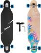 experience ultimate freeride thrills with junli 41 inch longboard skateboard - perfect for cruising, carving, free-style and downhill logo