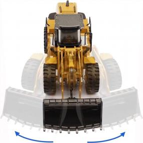 img 2 attached to Fisca 1/50 Diecast Metal Front Loader: Ultimate Construction Vehicle Toy
