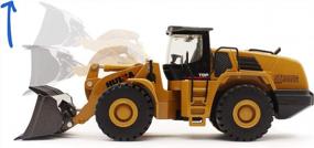 img 3 attached to Fisca 1/50 Diecast Metal Front Loader: Ultimate Construction Vehicle Toy
