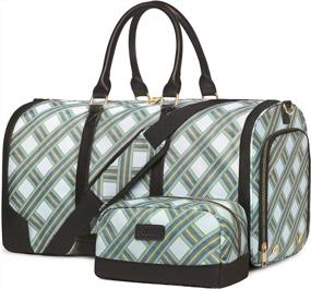 img 4 attached to Women'S Weekend Duffle Bag With Shoe Compartment And Toiletry Kit - Ideal For Overnight Getaways, Travel, And Mommy Hospital Bag For Labor And Delivery - Flight Approved