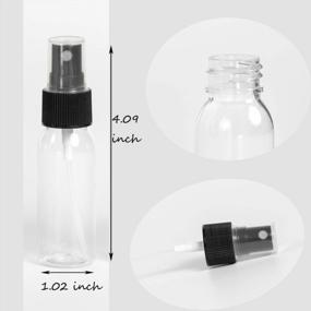 img 2 attached to Pack Of 6 Zejia 1Oz Small Spray Bottles With Fine Mist For Essential Oils, Perfumes, And Travel- Comes With Droppers, Stickers And Tissues.