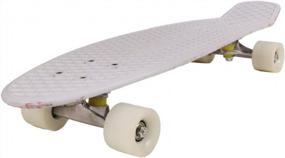 img 3 attached to Stylish 22-Inch Shortboard Skateboard For Beginners And Pros - Interchangeable Wheels For Kids And Adults