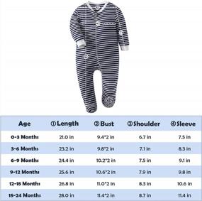 img 1 attached to Comfortable And Stylish Baby Footed Pajamas For Boys And Girls - Long Sleeve Cotton Toddler Onesies