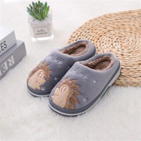 img 3 attached to 👧 TSAITINTIN Toddler Girls Winter Slippers - Cozy Boys' Shoes at Slippers