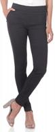 rekucci women's modern stretch skinny pant with tummy control for effortless comfort логотип