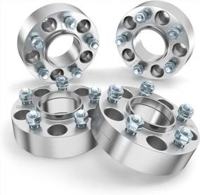 img 4 attached to 1.5In Hubcentric 5X4.5 Wheel Spacers For Ford Mustang Edge Crown Victoria Ranger Explorer, Lincoln Town Car Mark 7 - Silver 5X114.3 Adapters (70.5Mm Bore, 1/2X20 Studs), Pack Of 4
