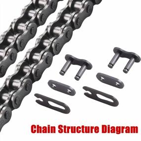 img 1 attached to CNCMOTOK 35 Roller Chain Kit With 140 Links And Chain Breaker - Perfect For Coleman CT200U, Baja, Dirt Bug Racer, And More!