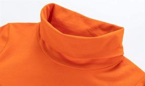 img 2 attached to DOTDOG Spandex Pullover T Shirt Turtleneck Girls' Clothing : Tops, Tees & Blouses