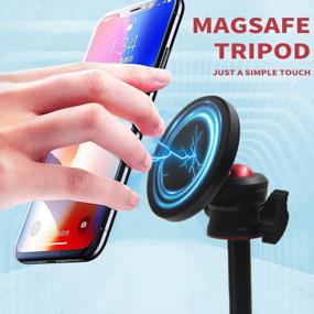 img 3 attached to QKOO Magnetic Selfie Stick Tripod For IPhone 14/13 Series & MagSafe Cases/Rings