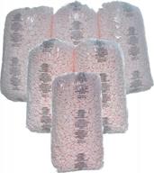 розовая антистатическая упаковка для попкорна с арахисом - бренд bubblefast, 21 куб. футов (135 галлонов), набор из 6 мешков (3,5 кубических фута в мешке) логотип