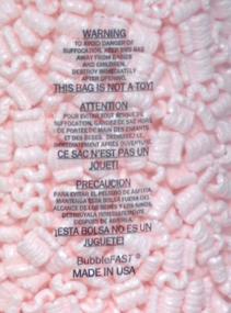 img 2 attached to Розовая антистатическая упаковка для попкорна с арахисом - бренд Bubblefast, 21 куб. футов (135 галлонов), набор из 6 мешков (3,5 кубических фута в мешке)