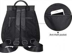 img 2 attached to Women'S Backpack: JOSEKO Fashion Rucksack Nylon School Bag - Lightweight, Anti-Theft & Stylish!