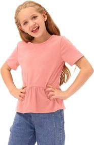 img 1 attached to BesserBay Spring Sleeve Girls' Clothing - Tops, Tees & Blouses with Delicate Ruffles