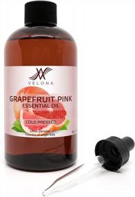 img 1 attached to 8 Oz Grapefruit Pink Therapeutic Grade Essential Oil By Velona For Aromatherapy Diffuser, Undiluted