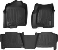 🏞️ smartliner floor mats liner set for 1999-2007 silverado/sierra 1500/2500/3500 crew cab / 2000-2006 escalade/suburban/yukon xl логотип