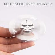 skull hand fidget spinner metal spinner toy focusing fidget toys relievers stress and anxiety for kids & adults with adhd autism(silver) logo