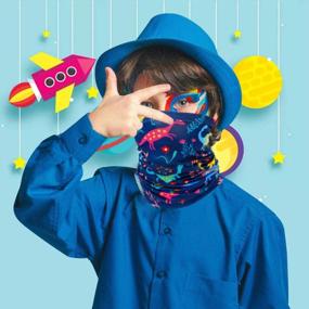 img 3 attached to Summer UV Protection Kids Neck Gaiter - Perfect For Outdoor Activities, Boys And Girls Bandana Face Cover Scarf