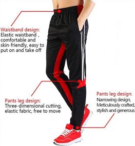 img 2 attached to Купить лучшие мужские спортивные штаны с карманами на молнии от Shinestone - идеально подходит для фитнеса и стиля