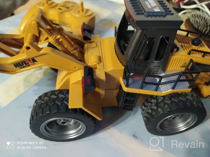 img 2 attached to 🚜 HuiNa 1520 Bulldozer, 1:18 Scale, 37 cm, Orange/Black review by Ada Szymaniuk ᠌