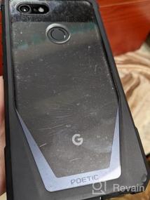 img 6 attached to Poetic Guardian Clear Hybrid Bumper Case с устойчивой к царапинам задней панелью и встроенной защитой экрана для Google Pixel 3 XL черного цвета - прочная защита всего тела